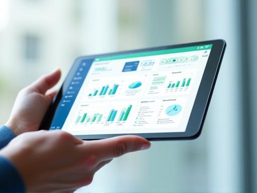 Mockup della dashboard SaaS di Connessioni Italia su un tablet